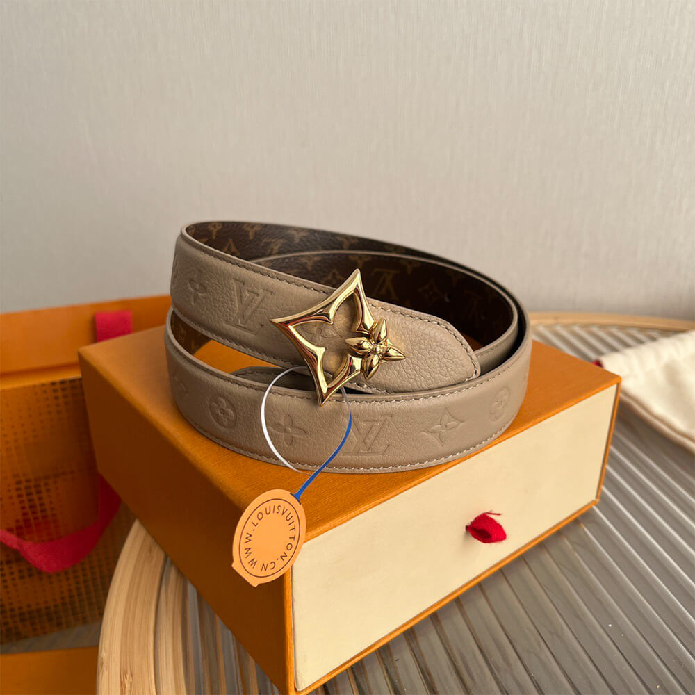 LV Flowergram 30mm Reversible Belt