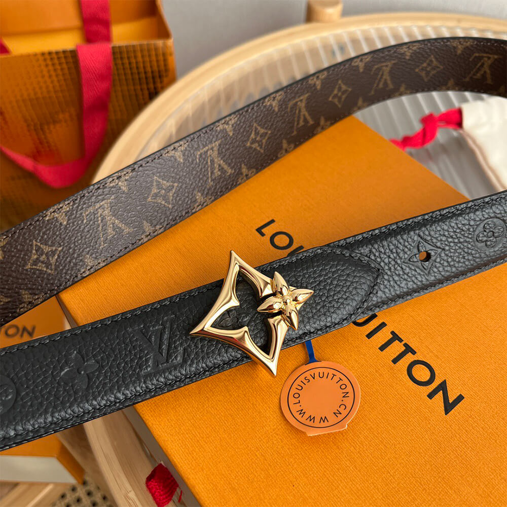 LV Flowergram 30mm Reversible Belt