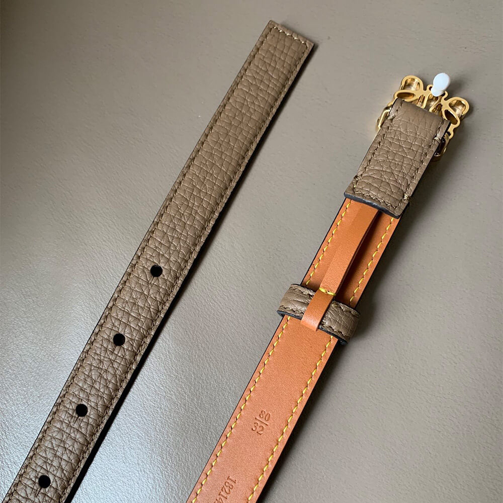 L0ew* Anagram belt in pebble grain calfskin 20mm