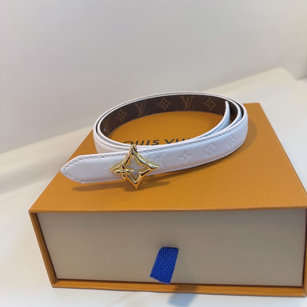 LV Flowergram 20mm reversible belt