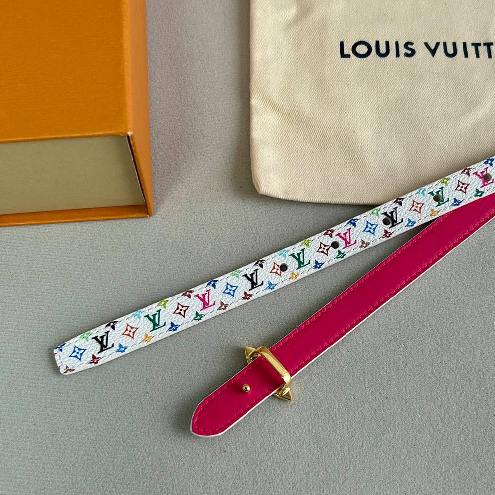 LV x TM Mini Flowergram 15mm Reversible Belt(High-end Grade)
