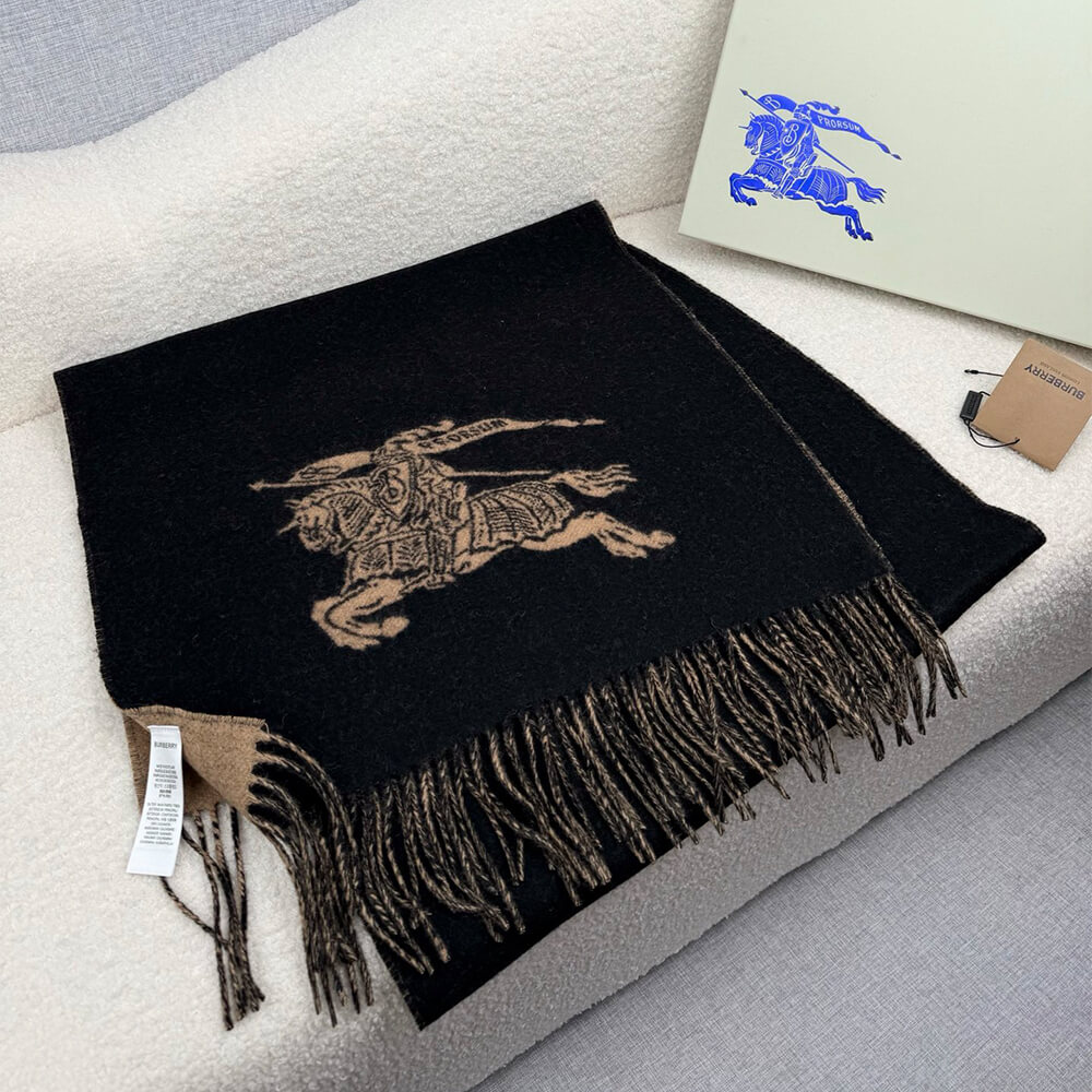 Bv*b*rry Knight Cashmere Reversible Scarf