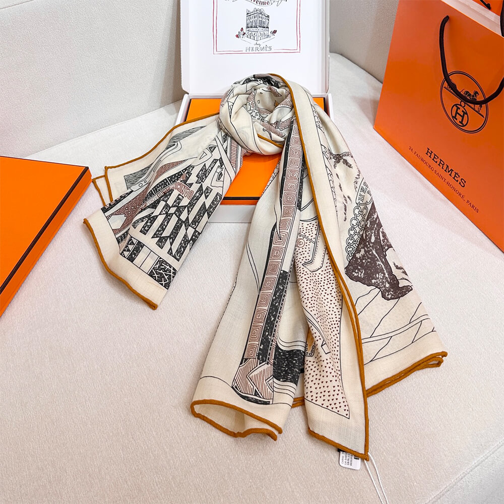 H**me5 Rendez-Vous Chez Herm??s shawl 140