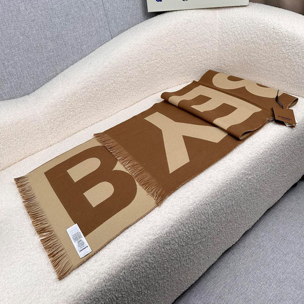 Bv*b*rry Check Cashmere Scarf