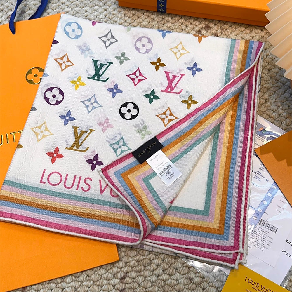 LV x TM Monogram Multicolor Shawl