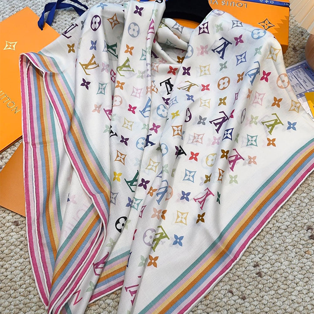 LV x TM Monogram Multicolor Shawl