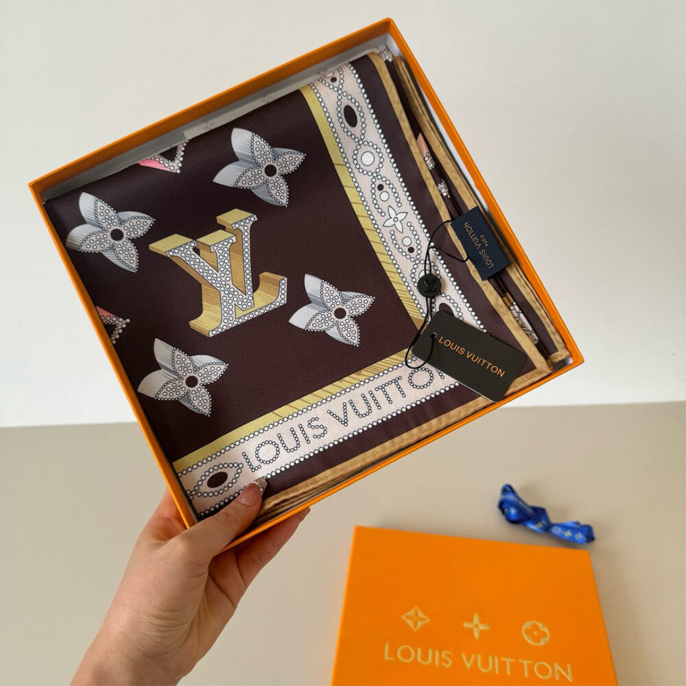 LV Monogram LV Locks Square 90