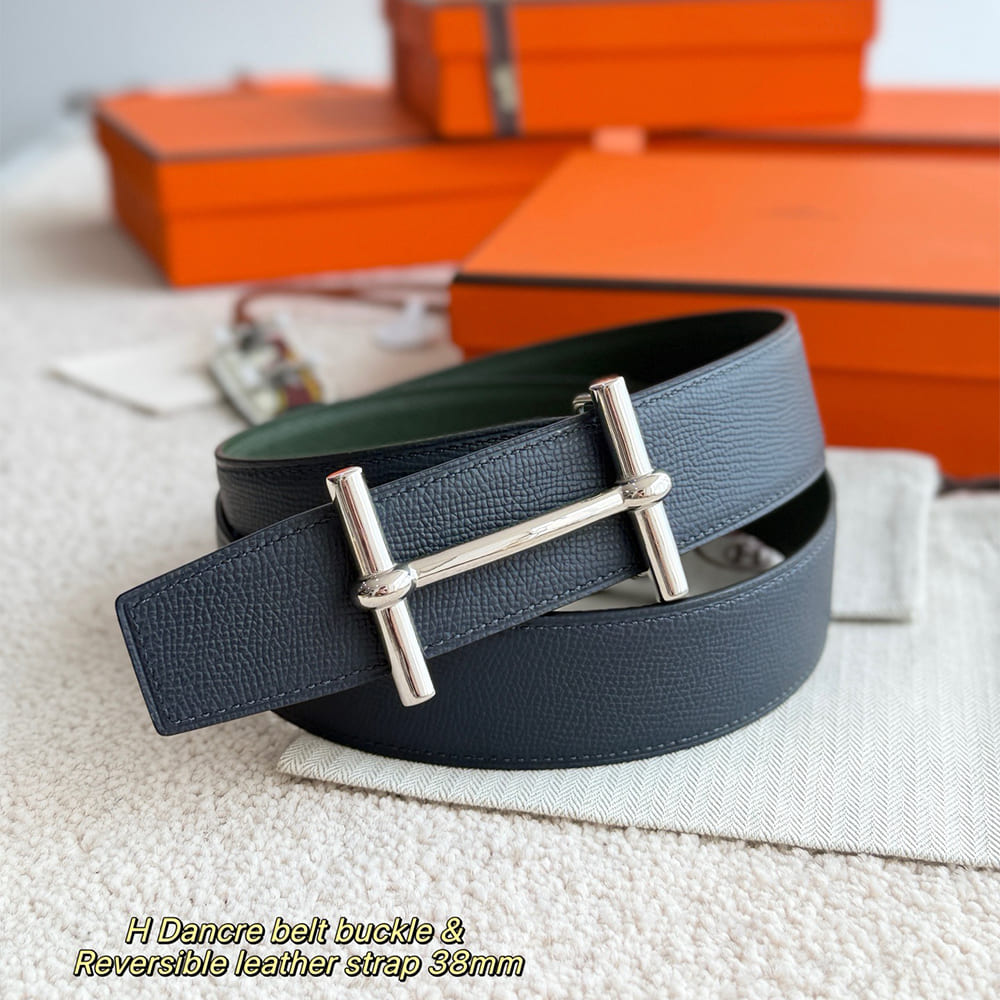 H**me5 H d’Ancre belt buckle & Reversible leather strap 38 mm
