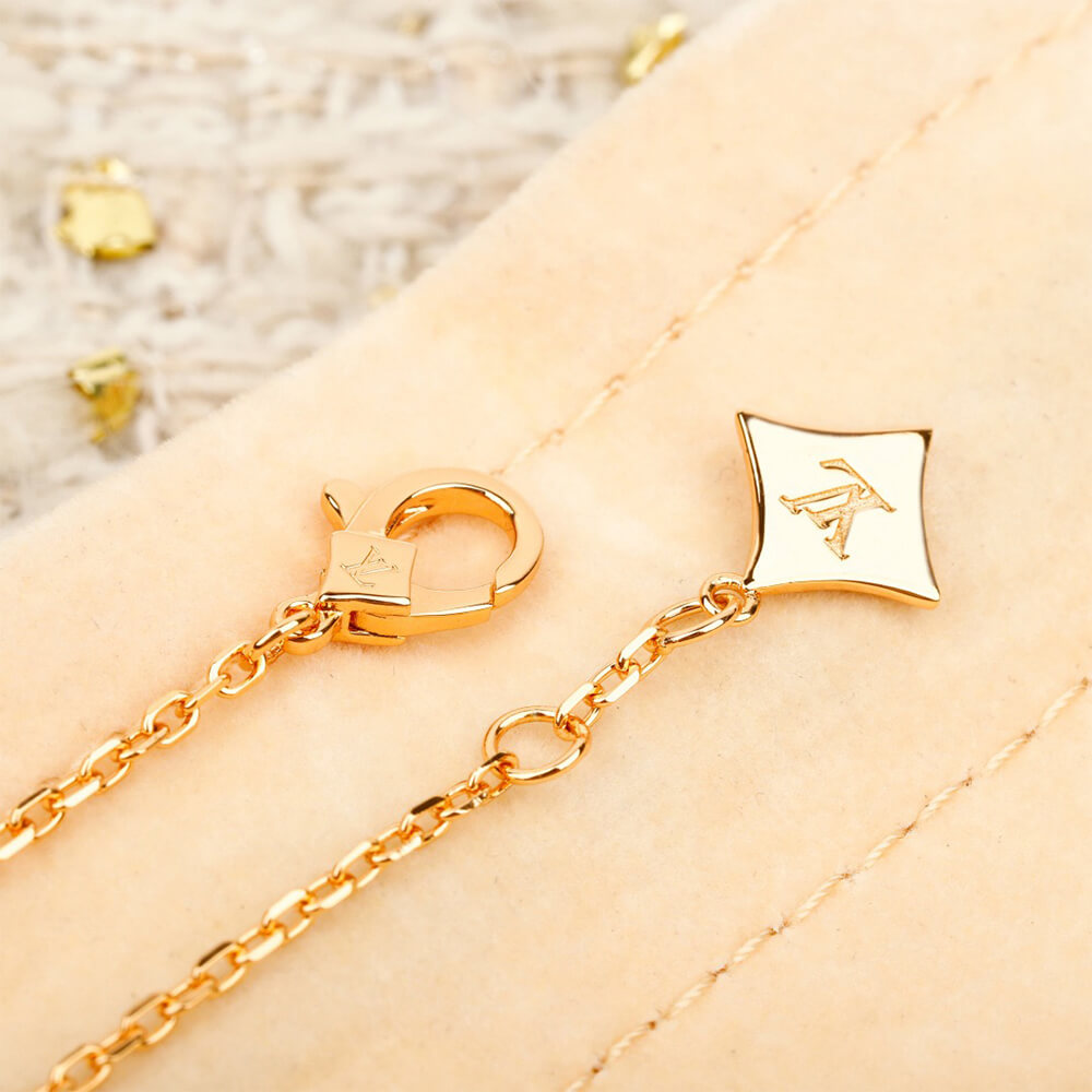LV Color Blossom Double Star Pendant Necklace