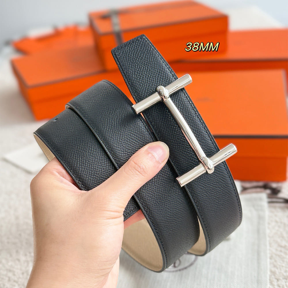 H**me5 H d’Ancre belt buckle & Reversible leather strap 38 mm