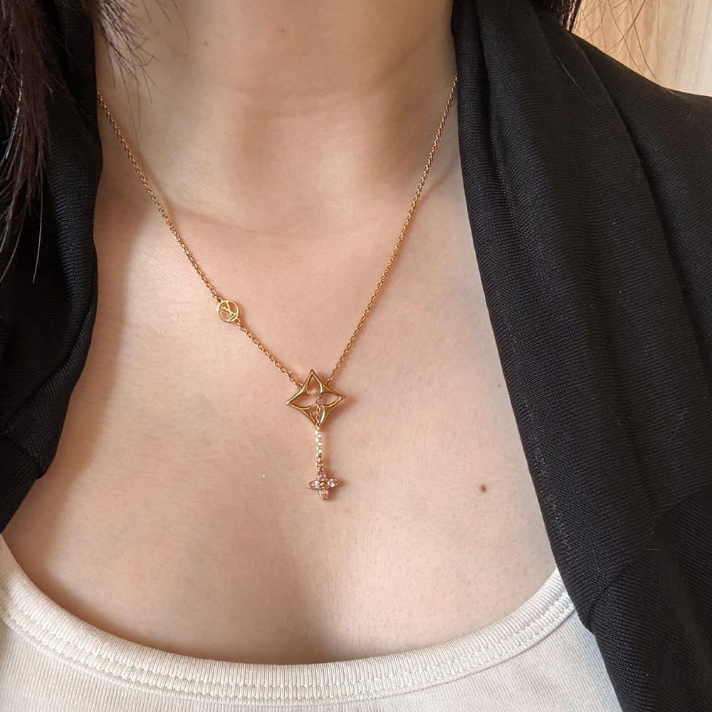 LV Flowergram Strass Necklace