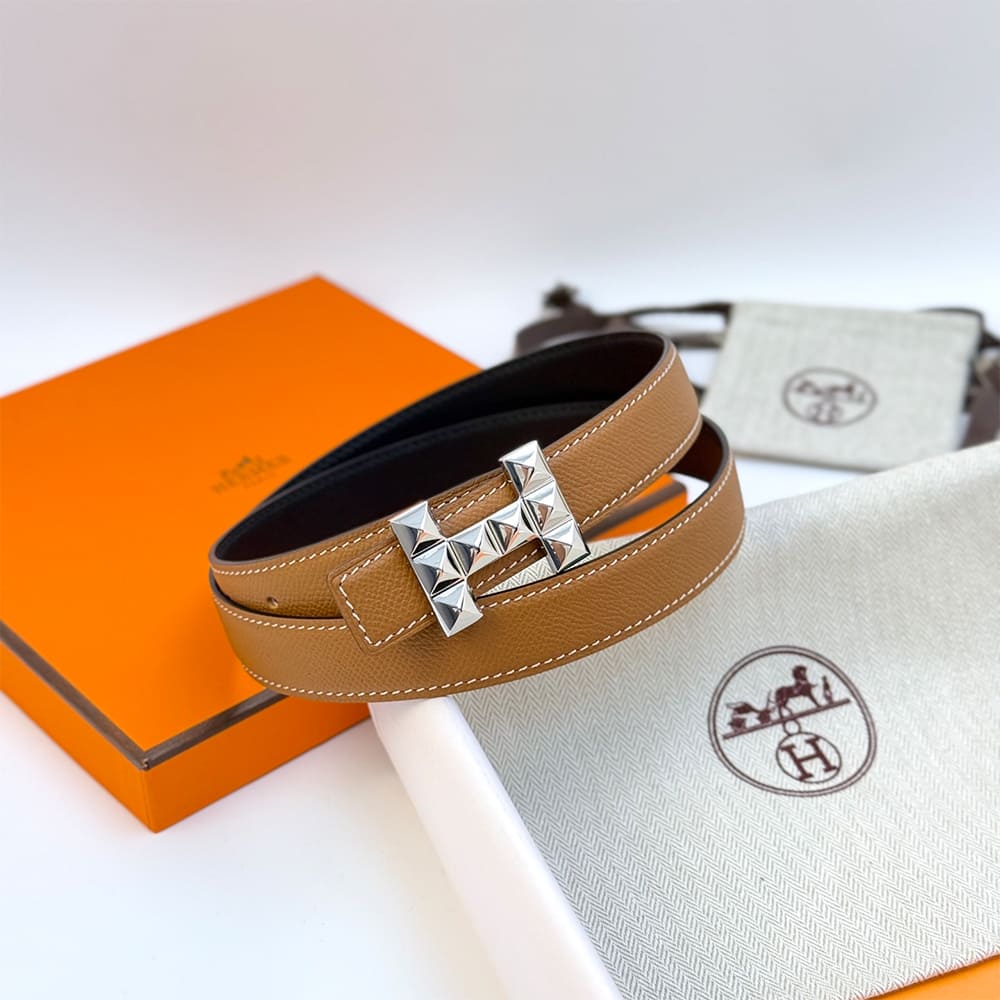 H**me5 H Infini belt buckle & Reversible leather strap 24 mm