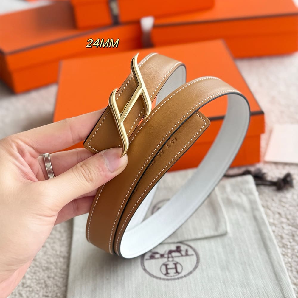 H**me5 Fibbia da cintura HDN & Pelle reversible percintura 24 mm