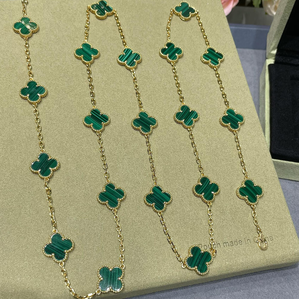 VCA Vintage Alhambra long necklace, 20 motifs
