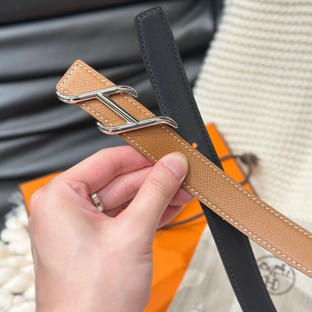 H**me5 HDN belt buckle & Reversible leather strap 24 mm
