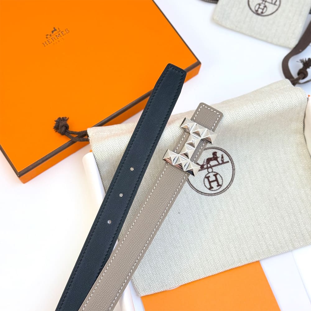 H**me5 H Infini belt buckle & Reversible leather strap 24 mm