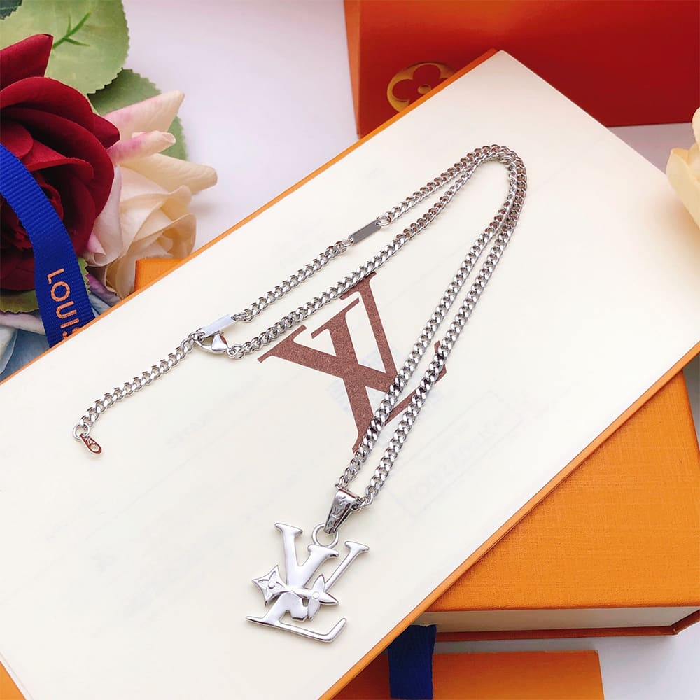 LV Monogram Row Pendant
