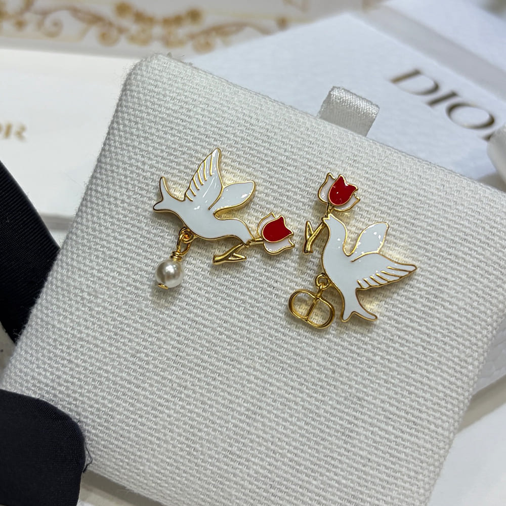 D10r Boucles d’oreilles Doves & Roses D10ramour