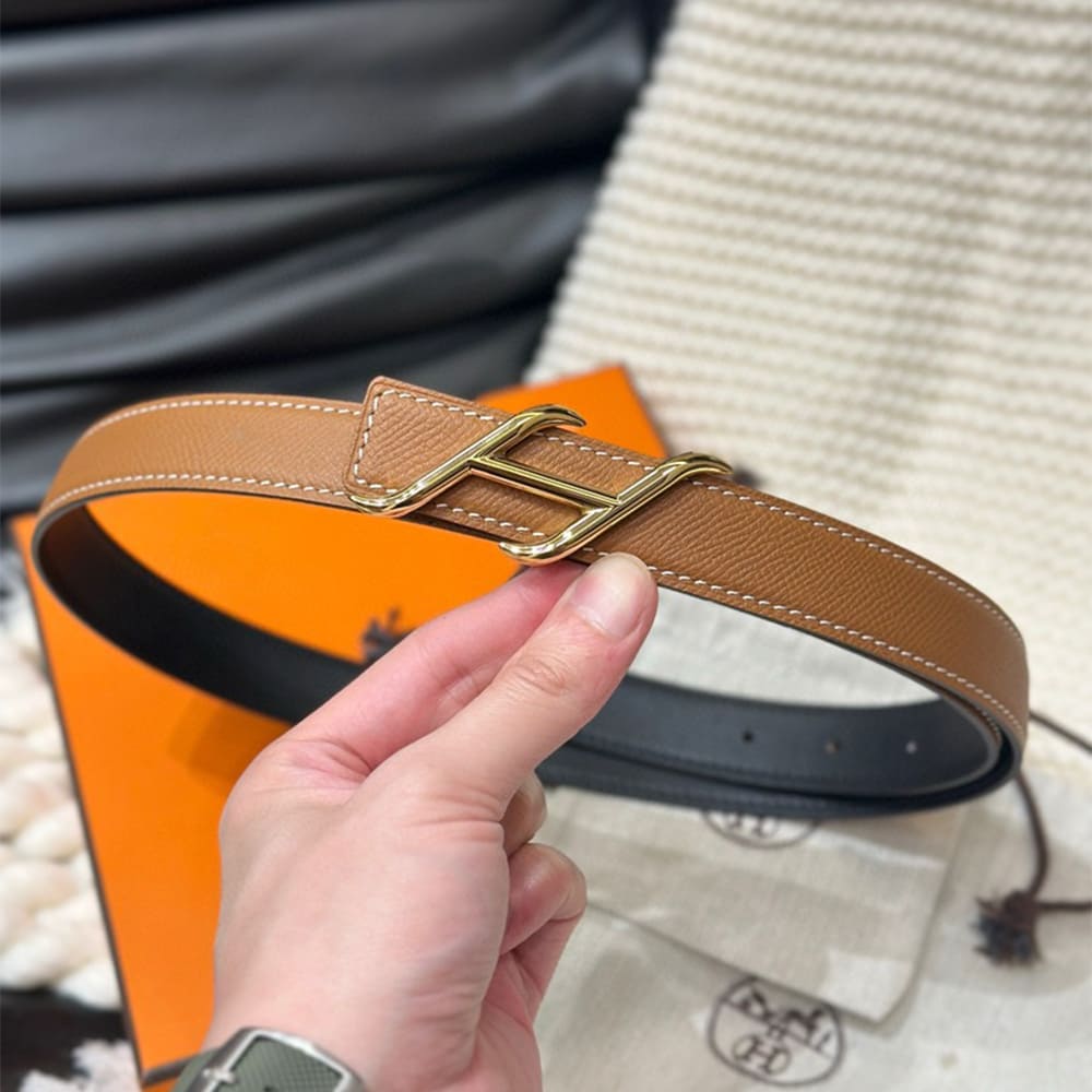 H**me5 HDN belt buckle & Reversible leather strap 24 mm