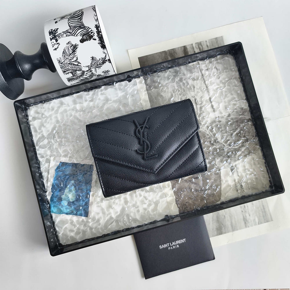 CASSANDRE MATELASS?? SMALL ENVELOPE WALLET IN GRAIN DE POUDRE LEATHER(HIGH-END GRADE)