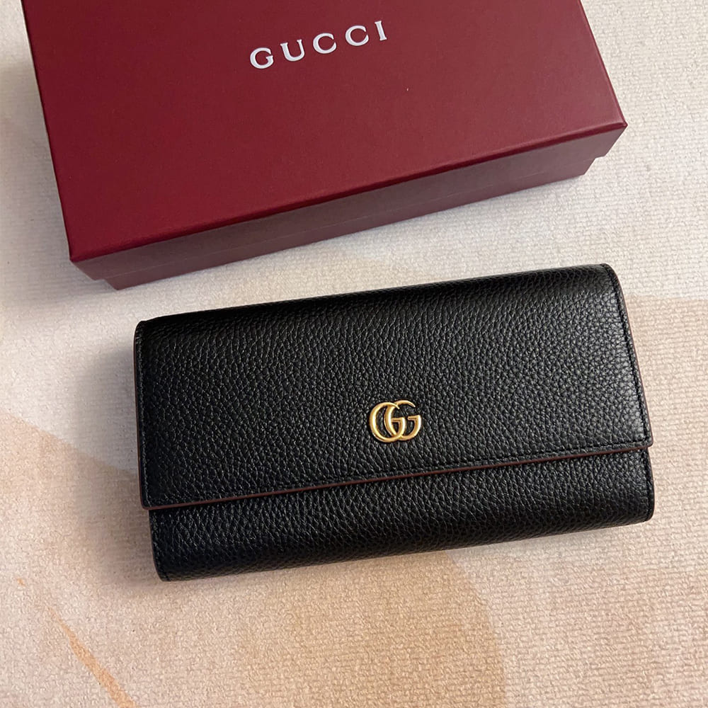 Bi-color GG Marmont continental wallet(HIGH-END GRADE)