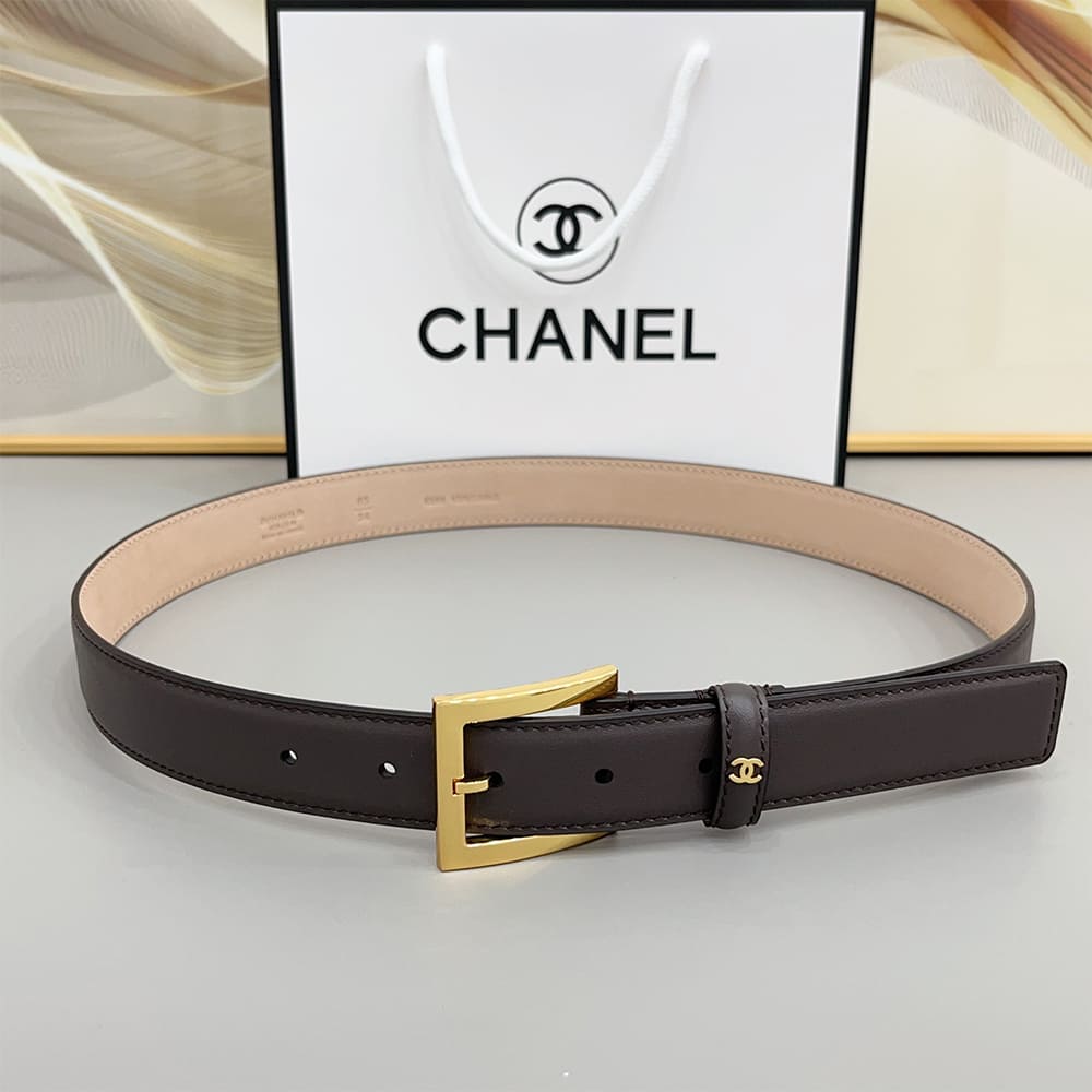 Ch**el Leather belt 30 mm