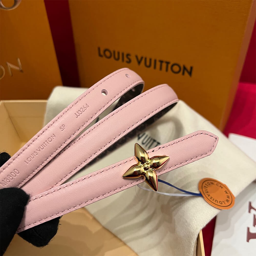 LV Mini Flowergram 15mm Reversible Belt