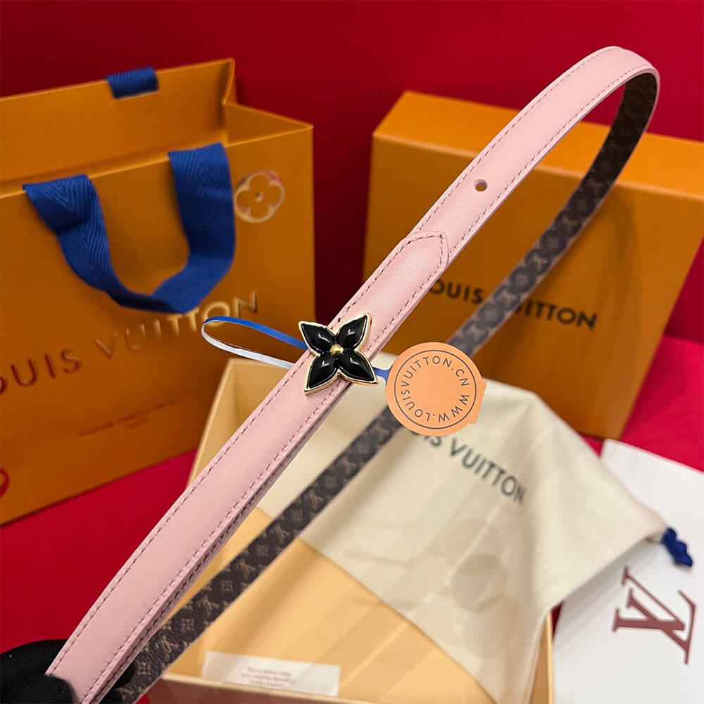 LV Mini Flowergram 15mm Reversible Belt