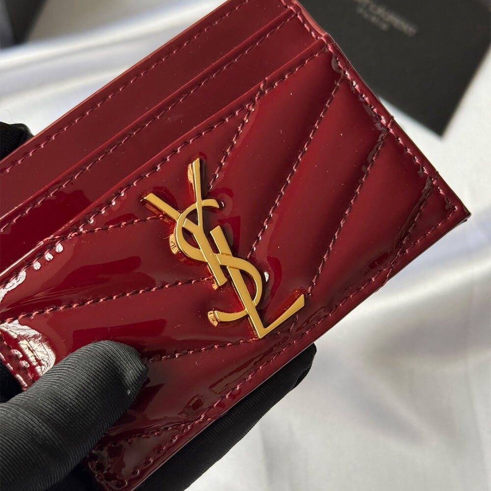 CASSANDRE MATELASS?? card case in patent leather(HIGH-END GRADE)