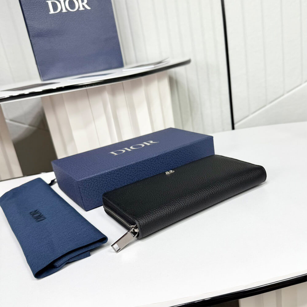 CD Icon Long Zipped Wallet(HIGH-END GRADE)