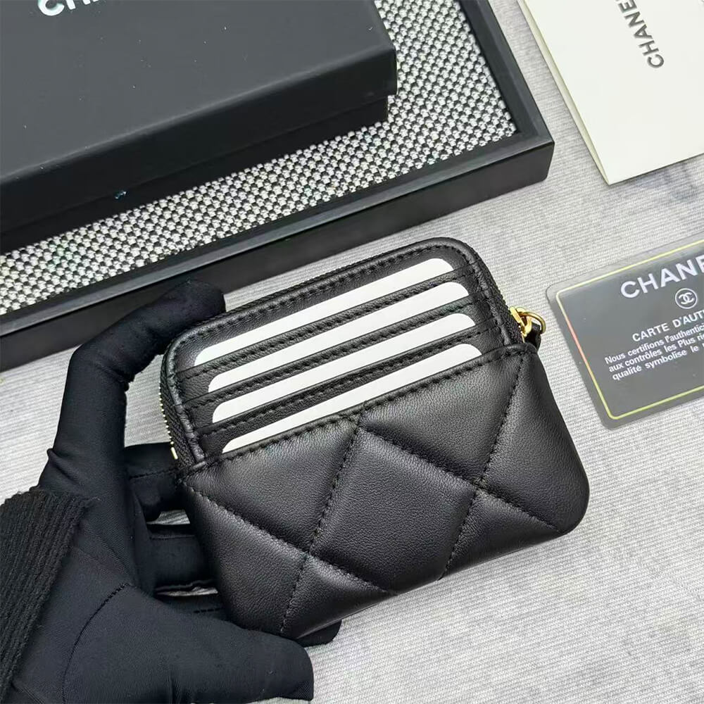 Ch**el 19 Zipped Coin Purse(HIGH-END GRADE)