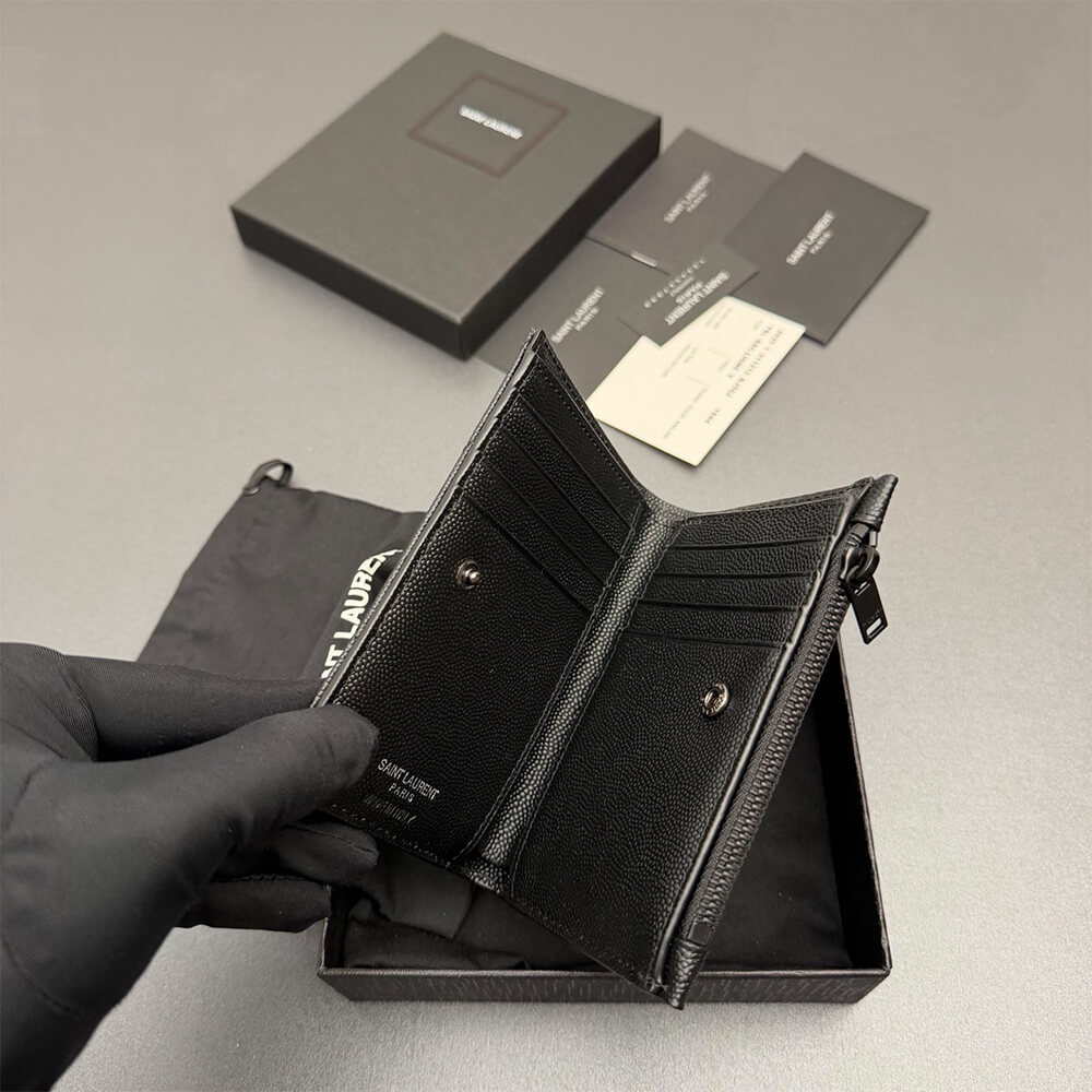 CASSANDRE MATELASS?? Fragments bi-fold wallet in grain de poudre leather(HIGH-END GRADE)