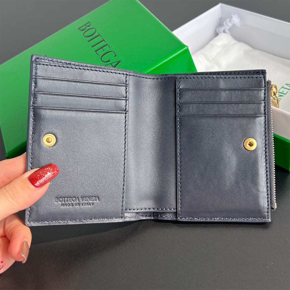Intrecciato Small Bi-Fold Wallet(HIGH-END GRADE)