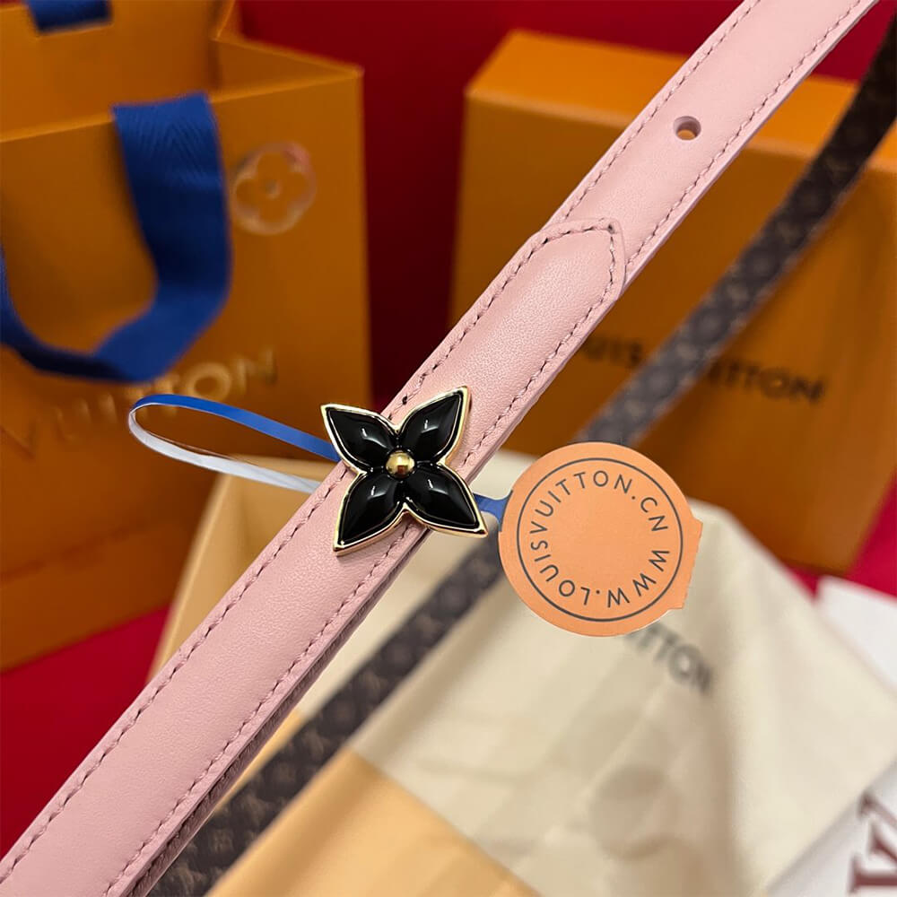 LV Mini Flowergram 15mm Reversible Belt