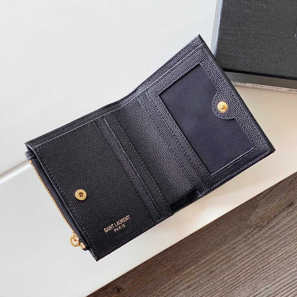 CASSANDRE MATELASS?? bi-fold wallet in grain de poudre leather(HIGH-END GRADE)