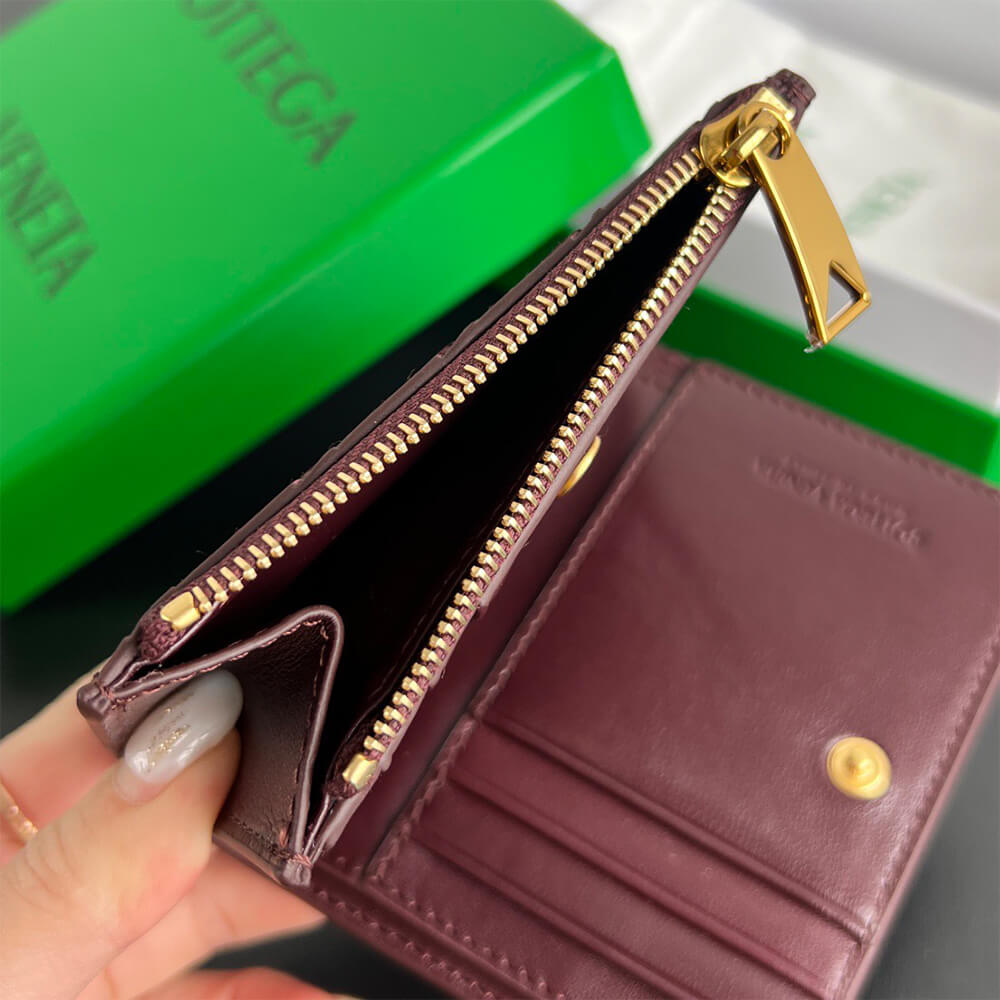 Intrecciato Small Bi-Fold Wallet(HIGH-END GRADE)