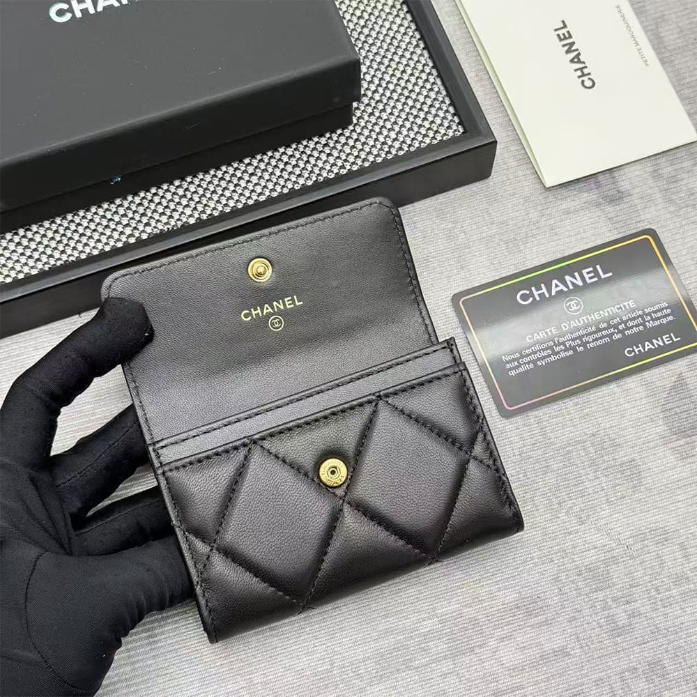 Ch**el 19 Flap Card Holder(HIGH-END GRADE)