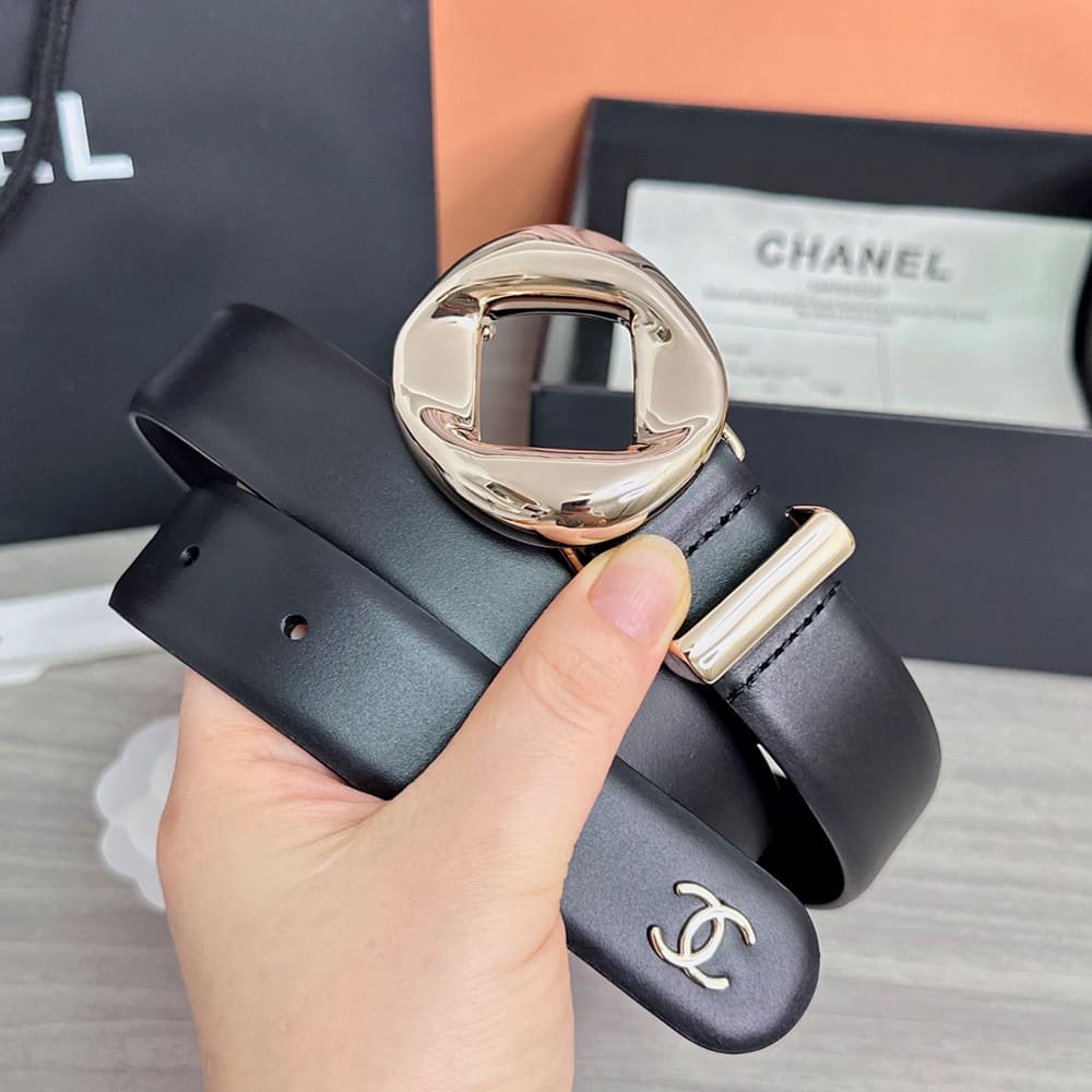 Ch**el Leather belt 30 mm