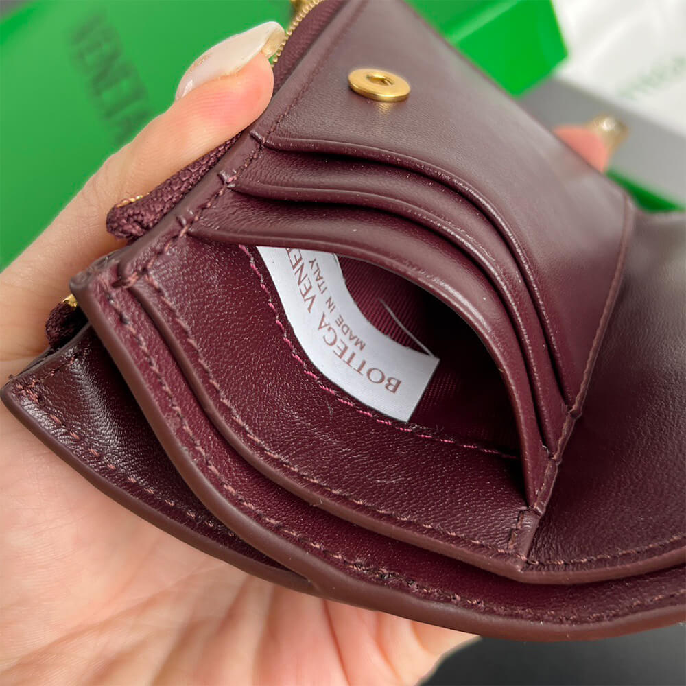 Intrecciato Small Bi-Fold Wallet(HIGH-END GRADE)