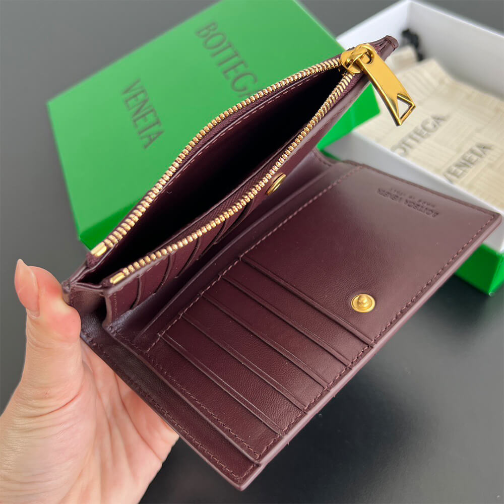 Intrecciato Medium Bi-Fold Wallet(HIGH-END GRADE)