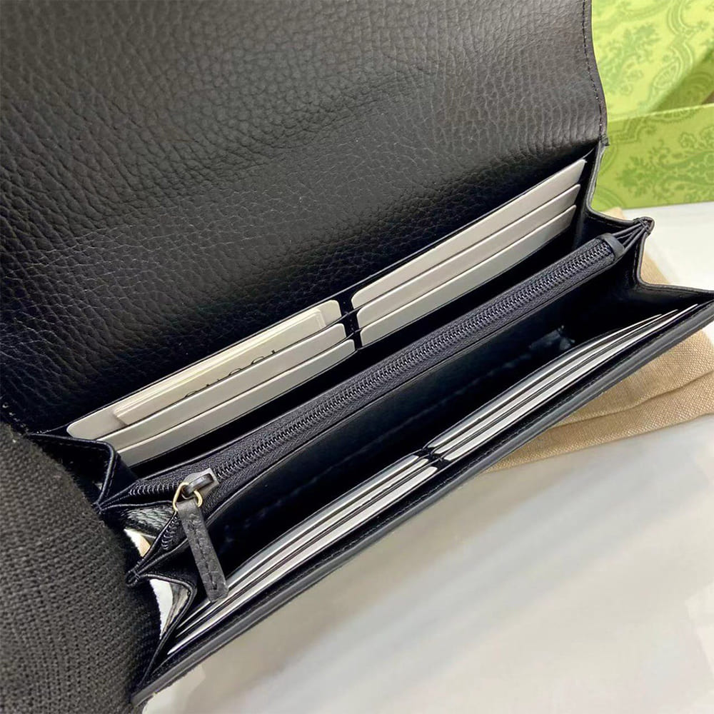 Bi-color GG Marmont continental wallet(HIGH-END GRADE)