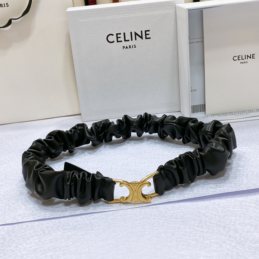 Ce1i*e Triomphe belt camel leather