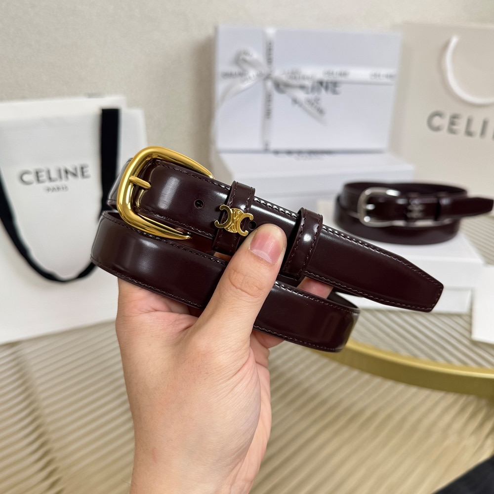 ce1i*e u1u1enne belt 25mm in taurillon leather