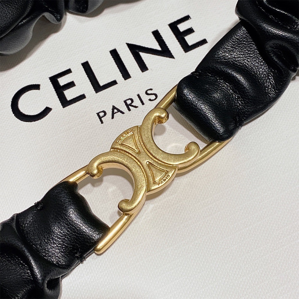 Ce1i*e Triomphe belt camel leather