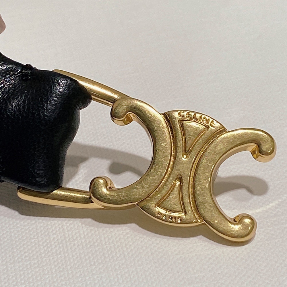 Ce1i*e Triomphe belt camel leather