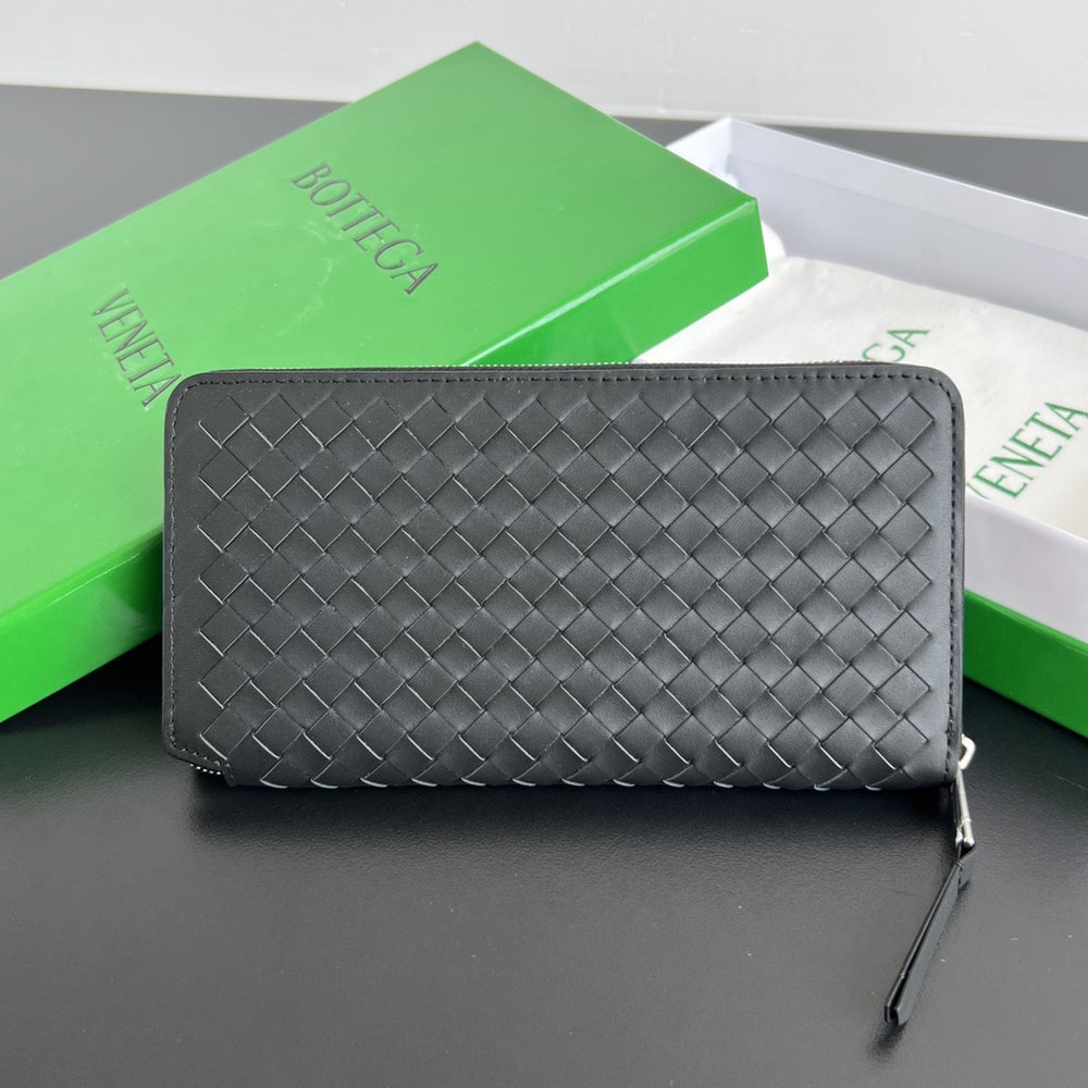 B0tt*ga Ven*ta Intrecciato Piccolo Zip Around Wallet(HIGH-END GRADE)