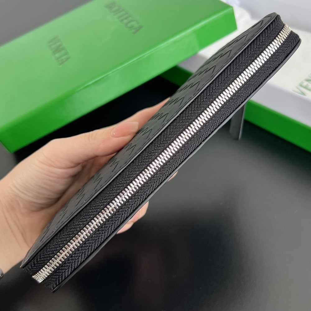 B0tt*ga Ven*ta Intrecciato Piccolo Zip Around Wallet(HIGH-END GRADE)