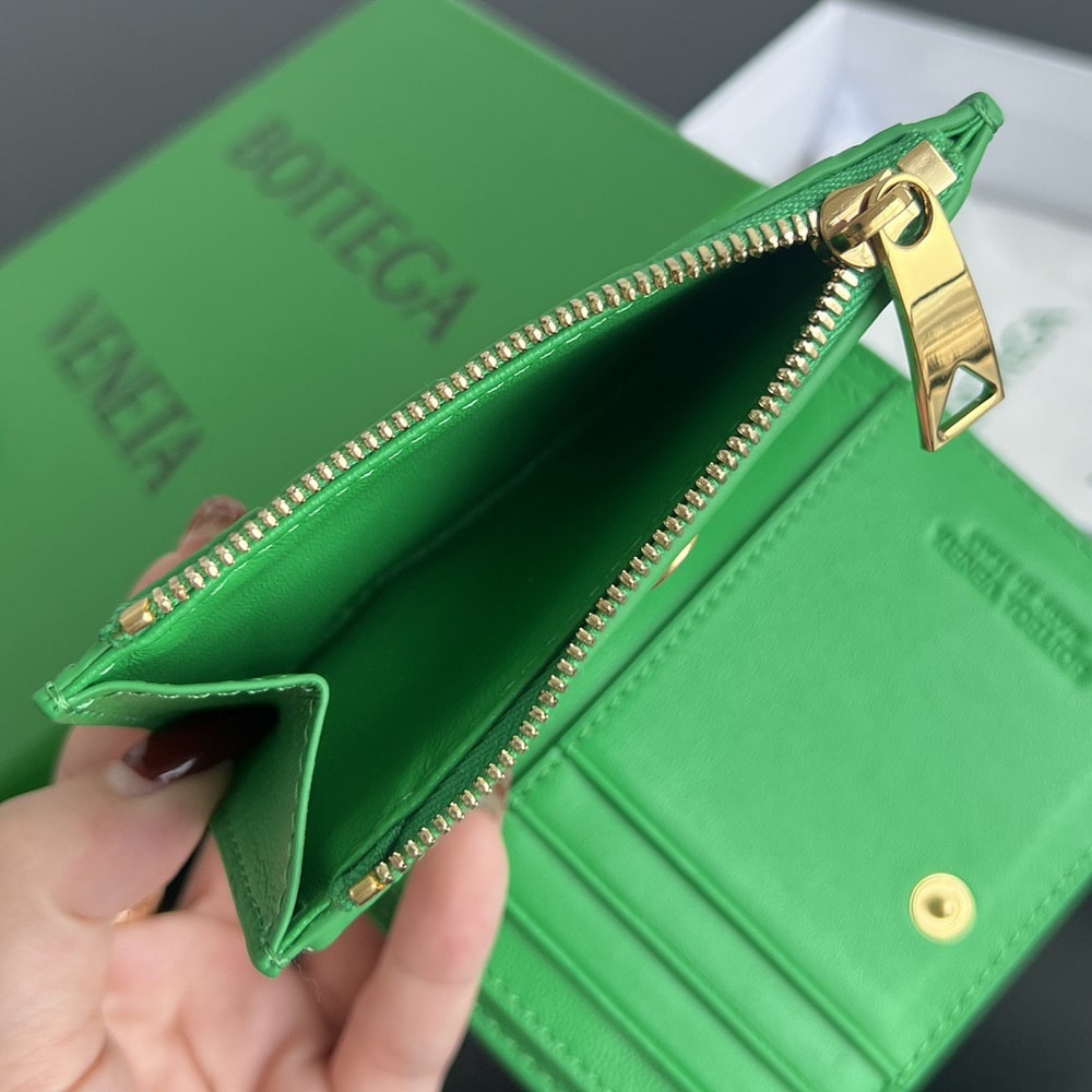 B0tt*ga Ven*ta Intrecciato Small Bi-Fold Wallet(HIGH-END GRADE)