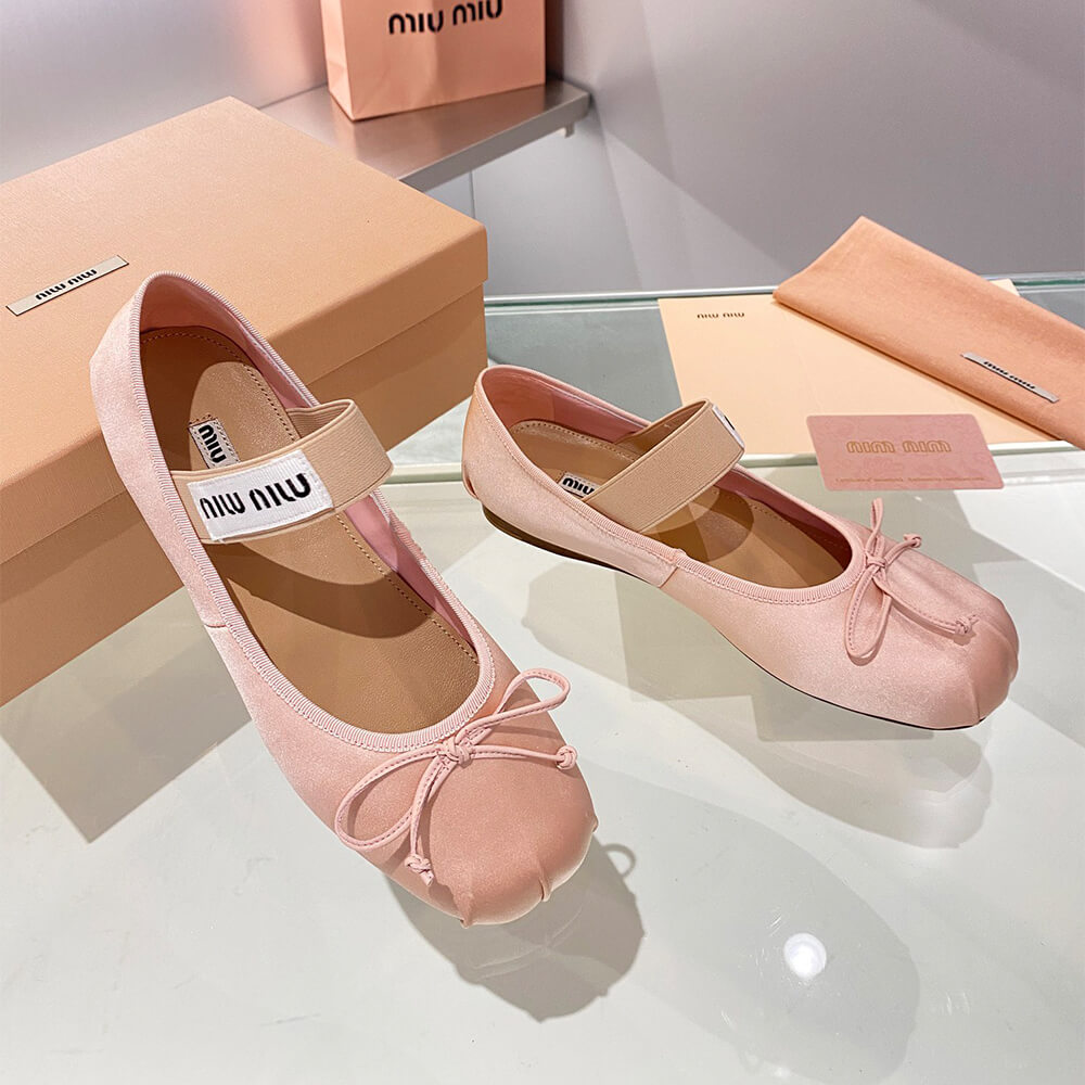 M1um1u Satin ballerinas