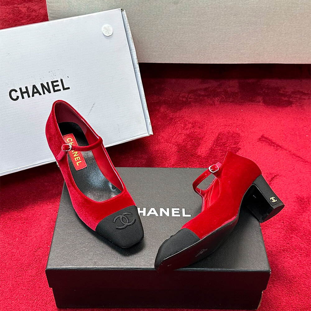 Ch**el Mary Janes Heel